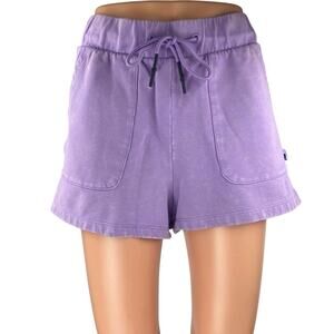Joy Lab Women's Purple Drawstring Acid Wash Activewear Lounge Sweat Shorts M